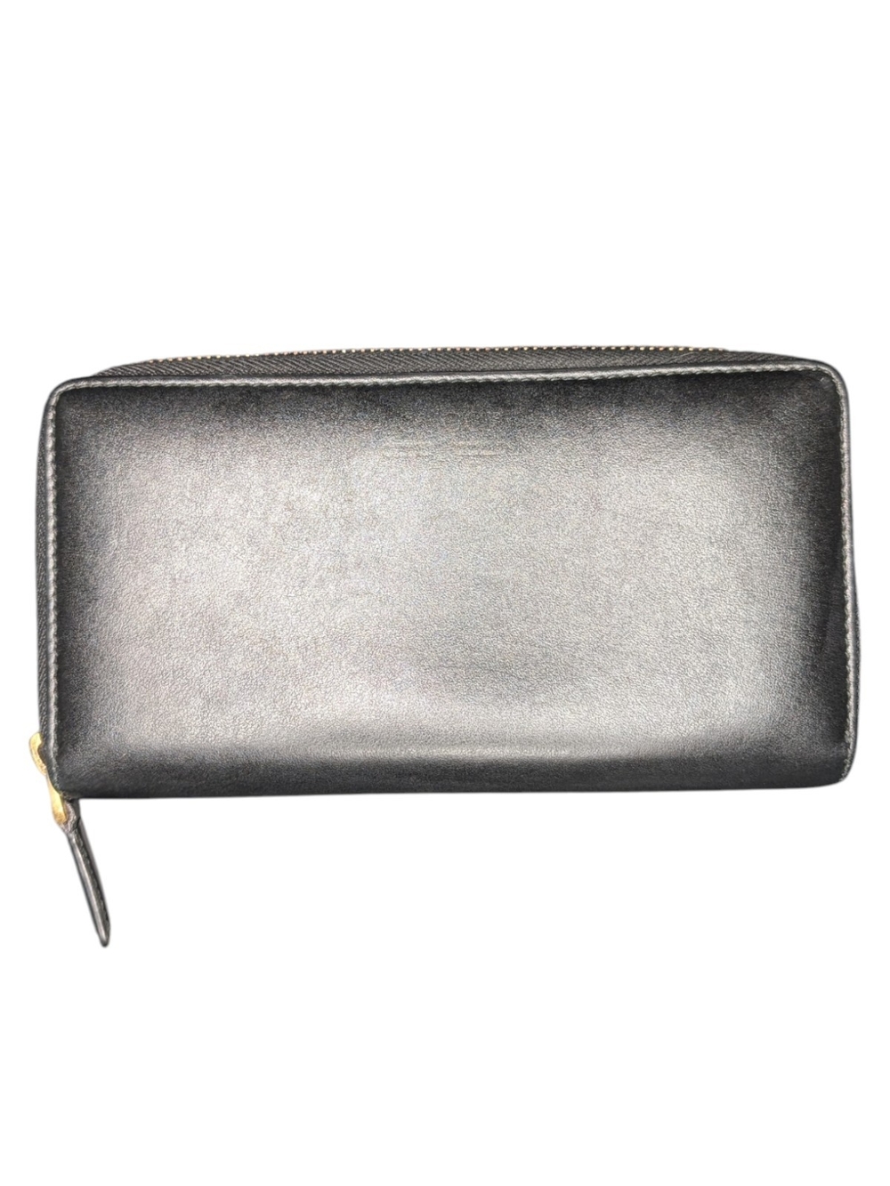 Gucci Black Minimalistic Calf Leather Continental Long Zip Around Wallet